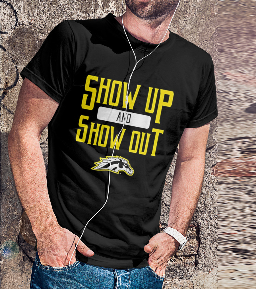 Western Michigan Broncos Show Up Show Out Bold Yellow T-Shirt