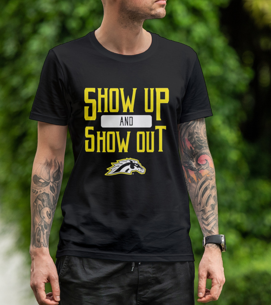 Western Michigan Broncos Show Up Show Out Bold Yellow T-Shirt