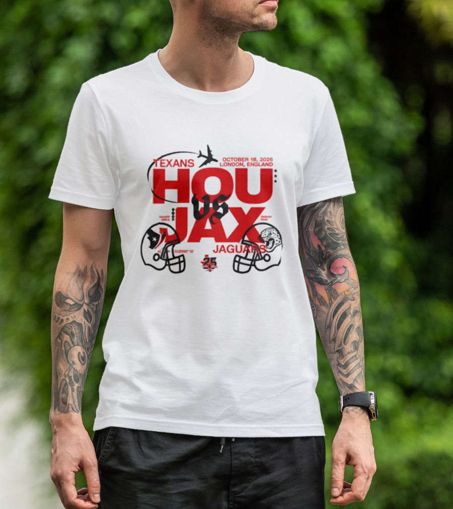 Houston Texans Vs Jacksonville Jaguars London September 12 2026 International Game T-Shirt