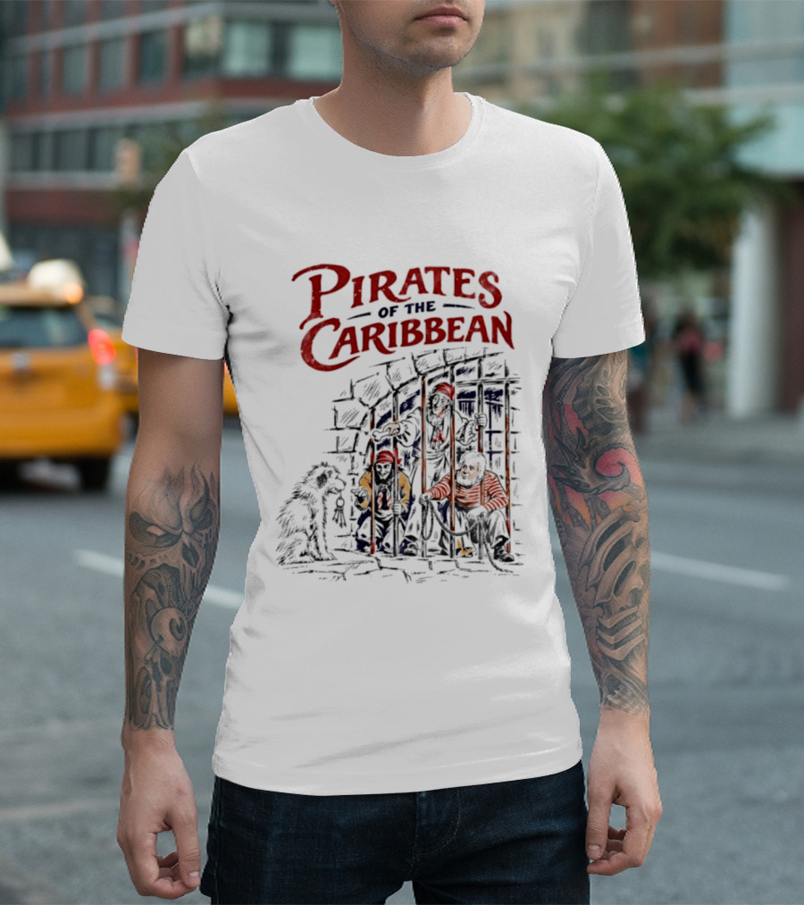 Pirates Of The Caribbean Jail Scene Disney Adventure T-Shirt