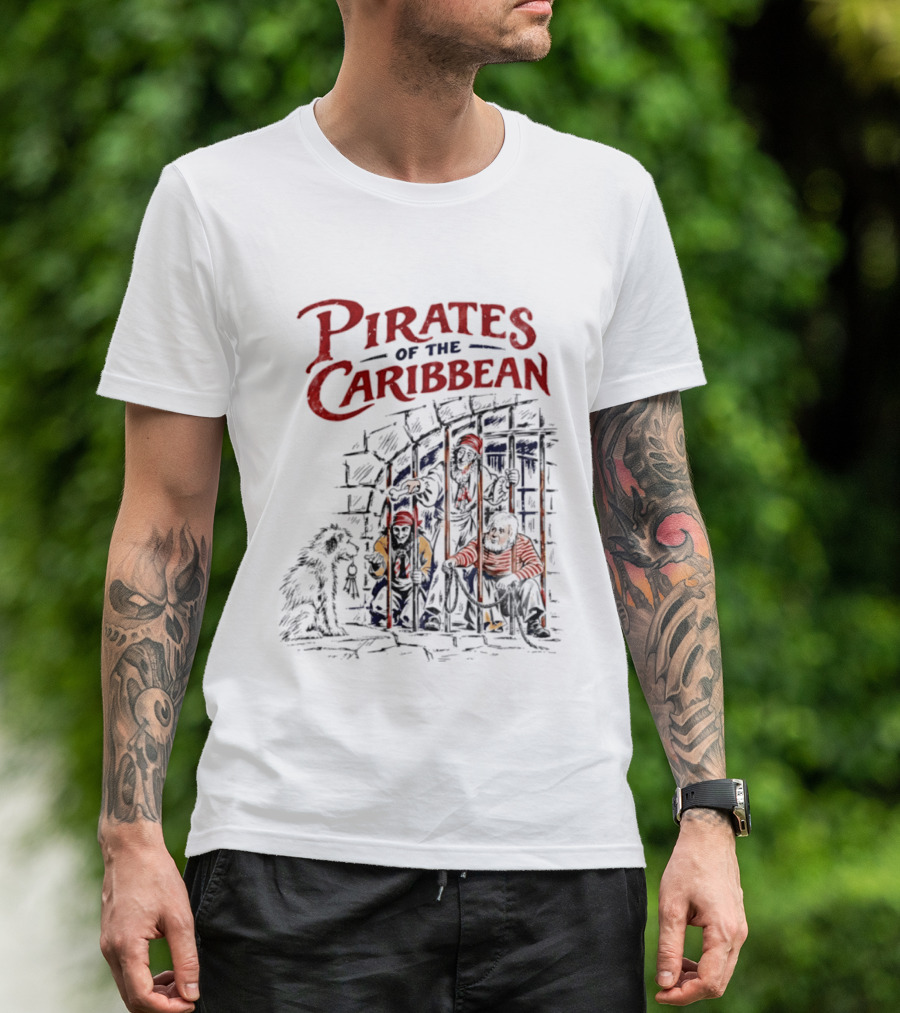 Pirates Of The Caribbean Jail Scene Disney Adventure T-Shirt