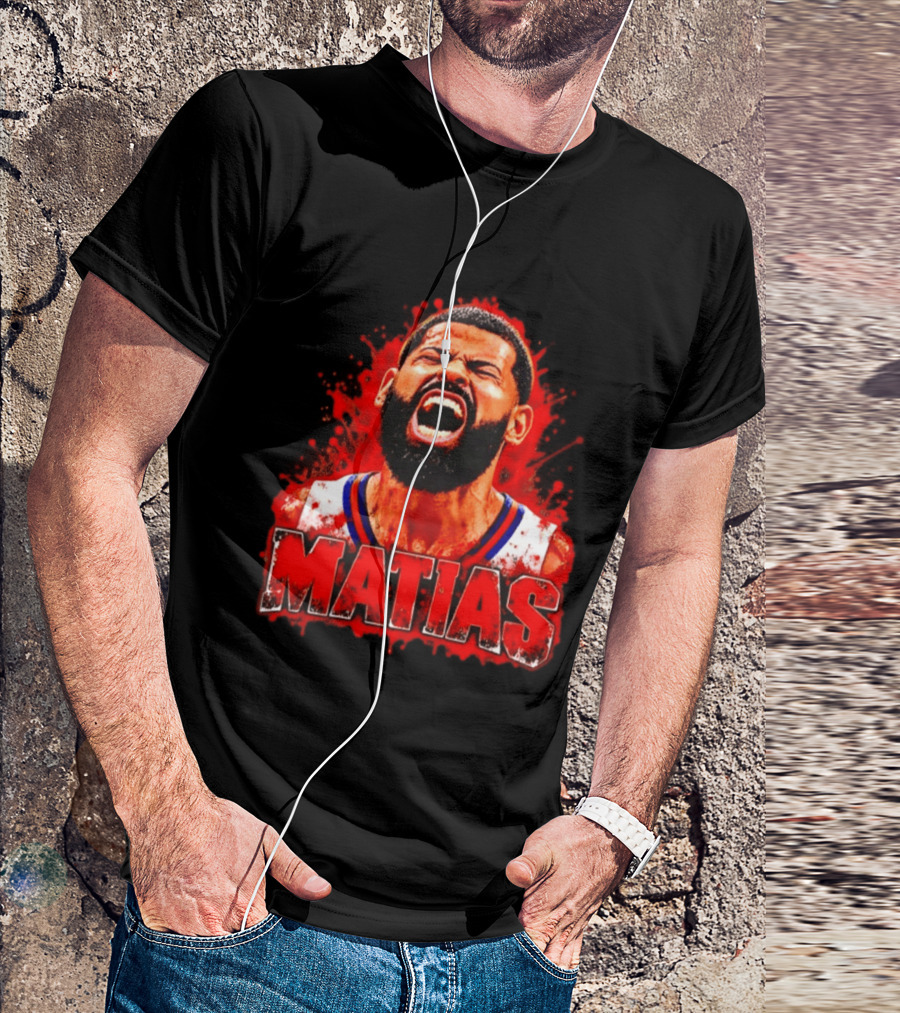 Matias Puerto Rican Basketball Cangrejeros Scream USA T-Shirt