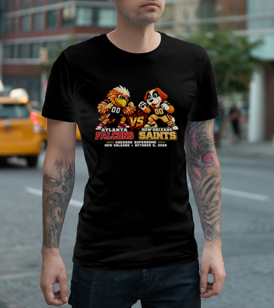 Atlanta Falcons Vs New Orleans Saints Madison Square New Orleans October 1 2020 Video Game T-Shirt