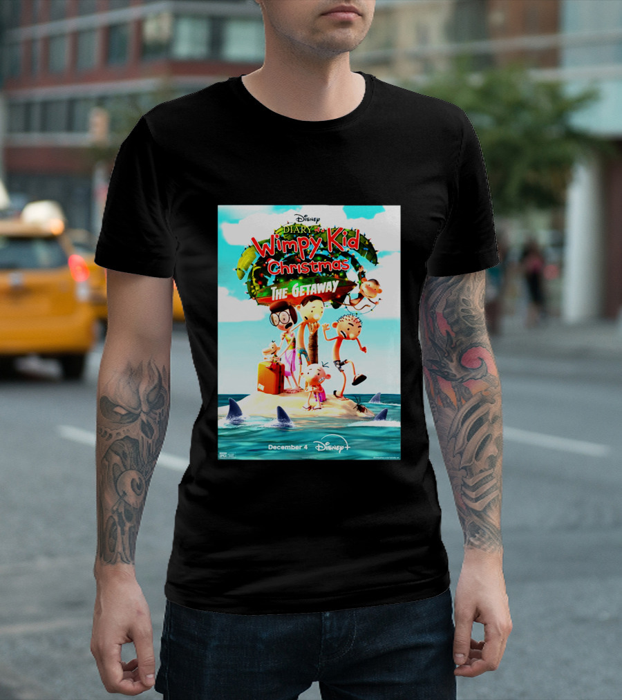 Disney Diary Of A Wimpy Kid Christmas The Getaway December 4 Disney+ T-Shirt