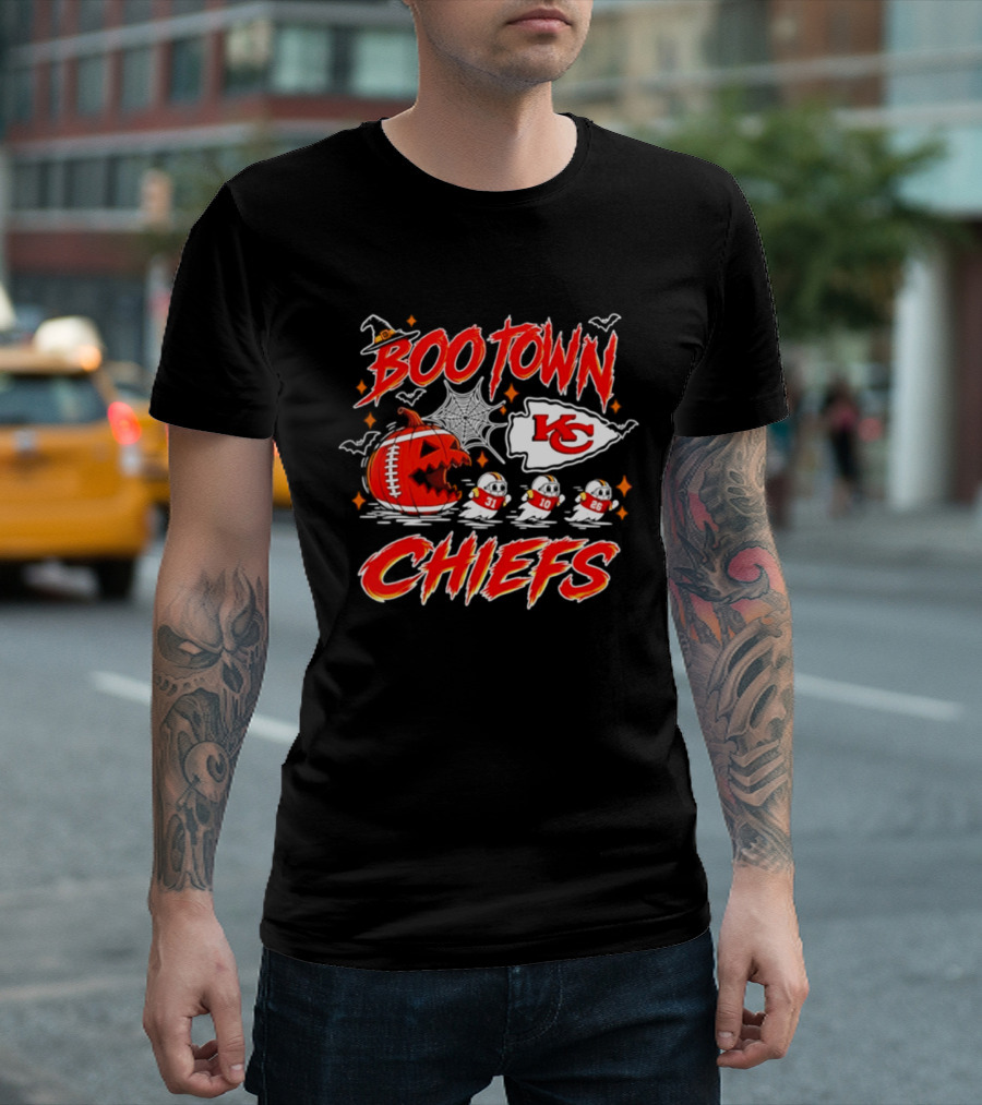 Kansas City Chiefs Boo Town Halloween Pac Man 2026 T-Shirt
