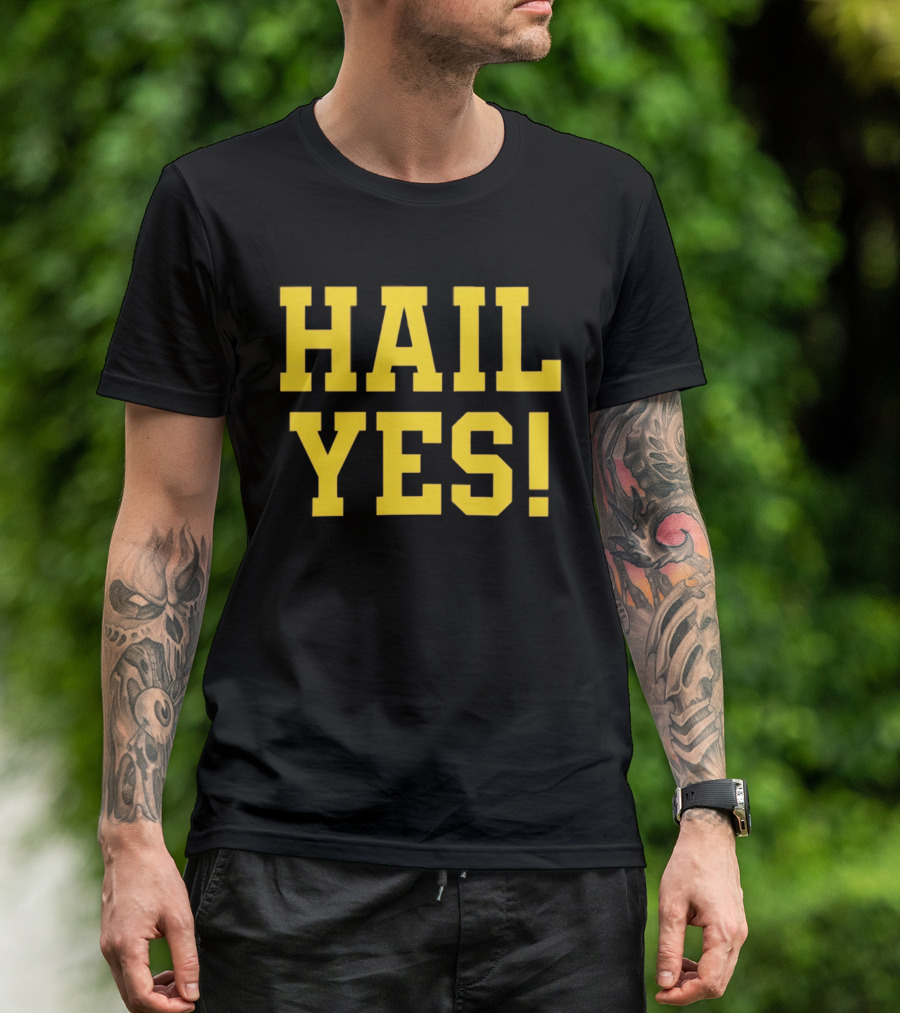Hail Yes Michigan Wolverines Fan Spirit T-Shirt