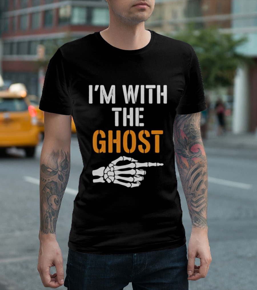 I'm With The Ghost Skeleton Hand Halloween 2026 T-Shirt
