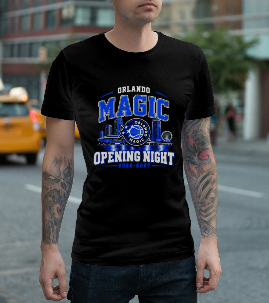 Orlando Magic Opening Night 2026 2027 City Skyline T-Shirt