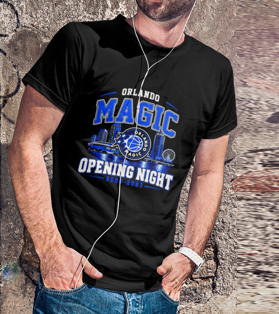 Orlando Magic Opening Night 2026 2027 City Skyline T-Shirt