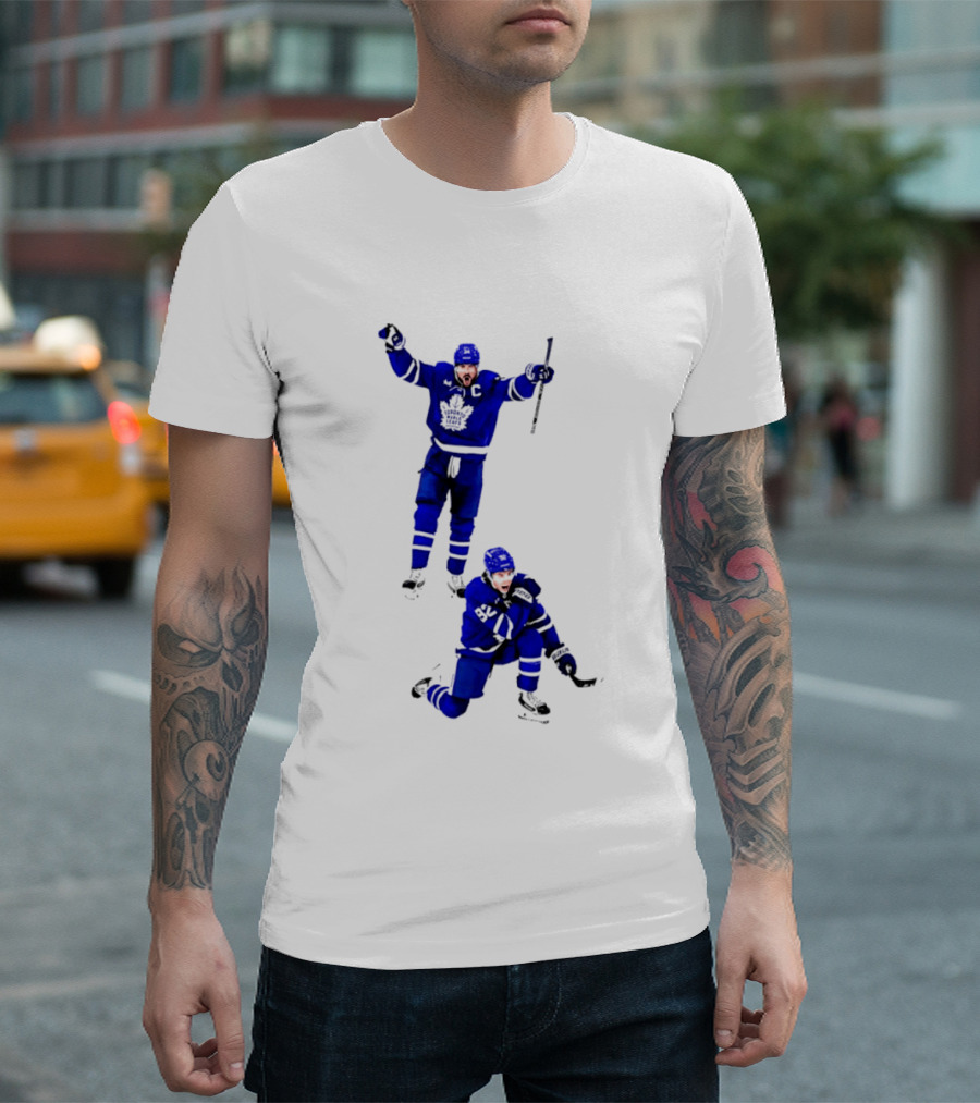 Auston Matthews Gavin McKenna Toronto Maple Leafs Firts One Hockey Players T-Shirt