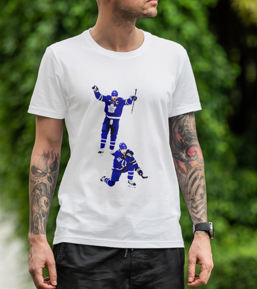 Auston Matthews Gavin McKenna Toronto Maple Leafs Firts One Hockey Players T-Shirt