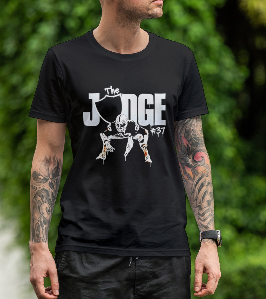 Judge #37 Lester Hayes Las Vegas Raiders Football T-Shirt