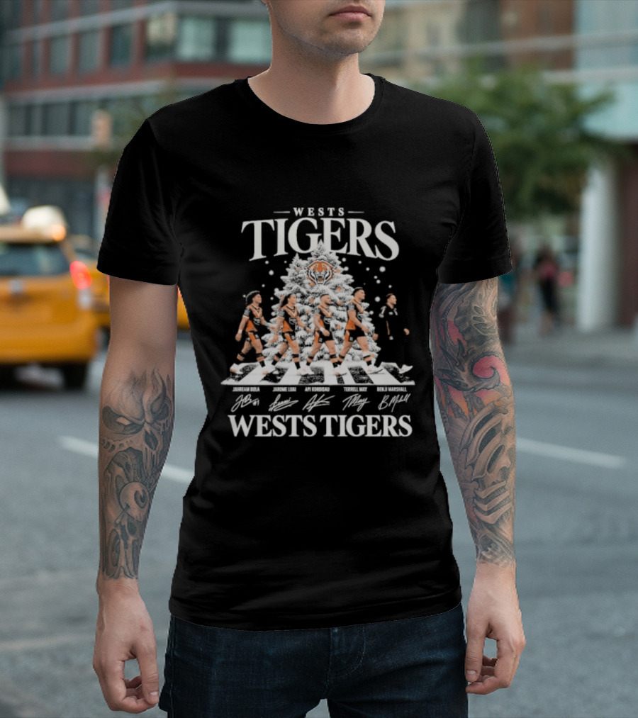 Wests Tigers Abbey Road Christmas 2026 Team Sport T-Shirt