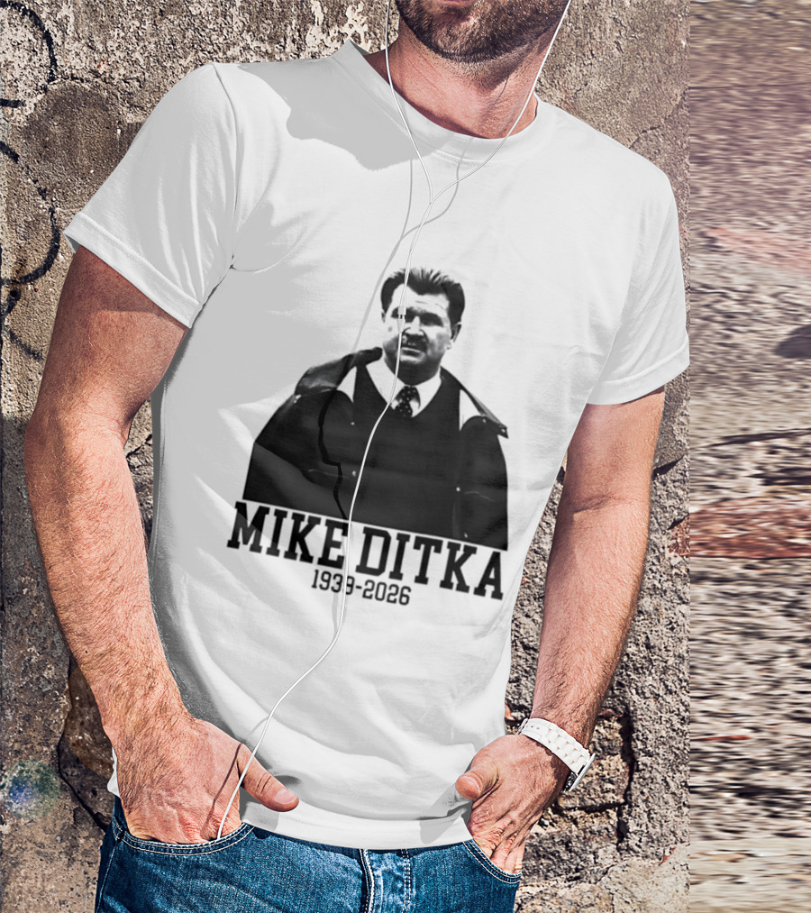 Mike Ditka Chicago Bears 1939 2026 Memoriam Football T-Shirt