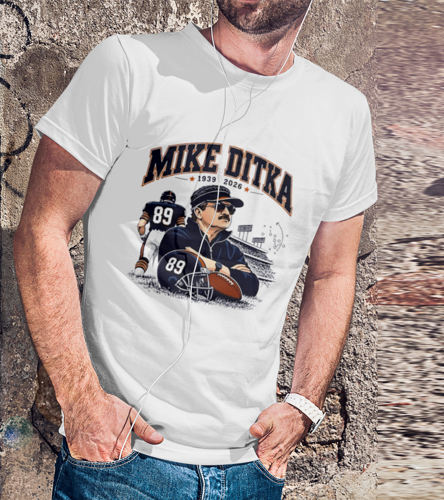 Mike Ditka 1939 2026 Chicago Bears Coach Football Legacy T-Shirt