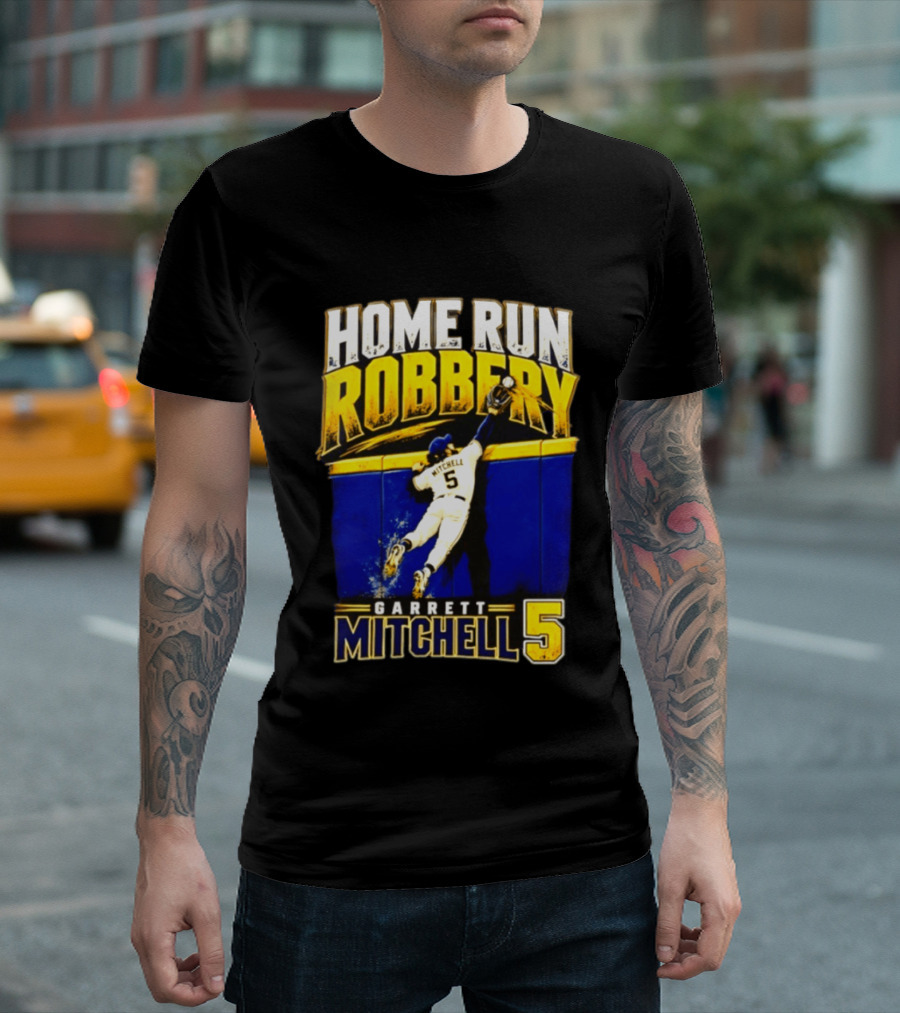 Home Run Robbery Garrett Mitchell 5 Milwaukee Brewers NLCS 2026 T-Shirt