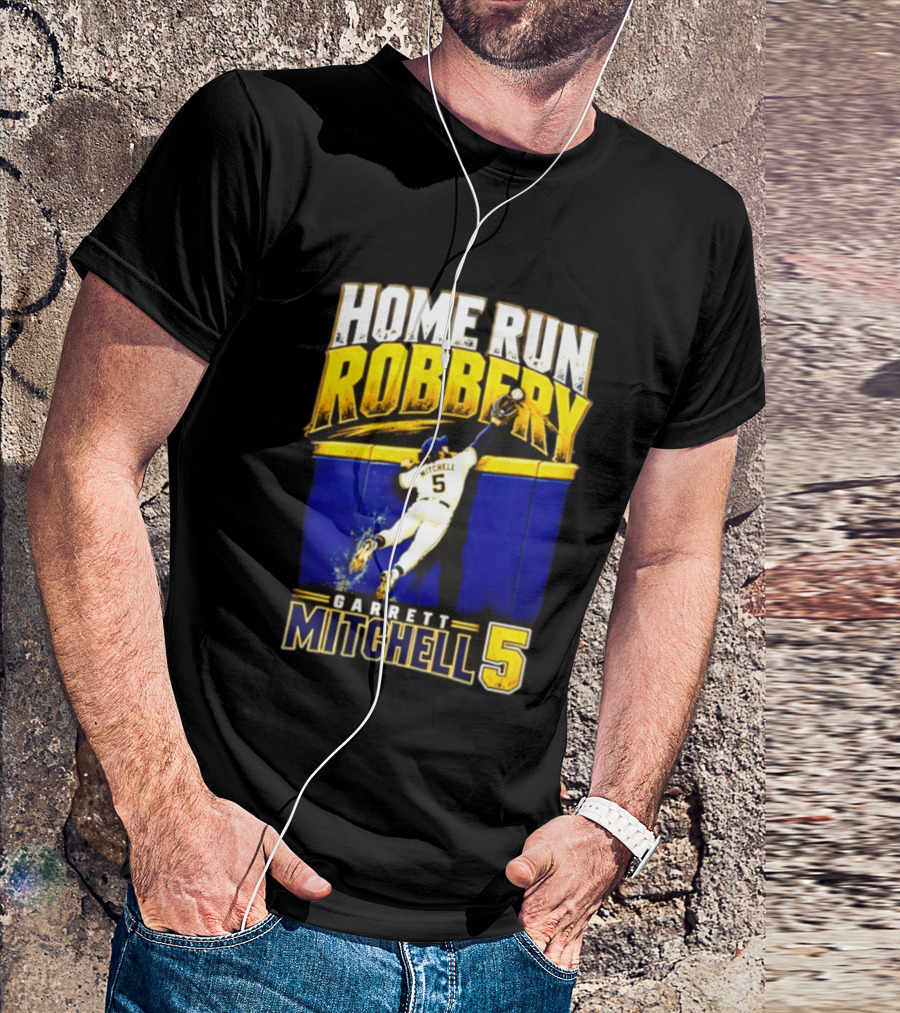 Home Run Robbery Garrett Mitchell 5 Milwaukee Brewers NLCS 2026 T-Shirt