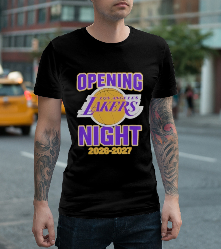 NBA 2026 2027 Opening Night Los Angeles Lakers T-Shirt