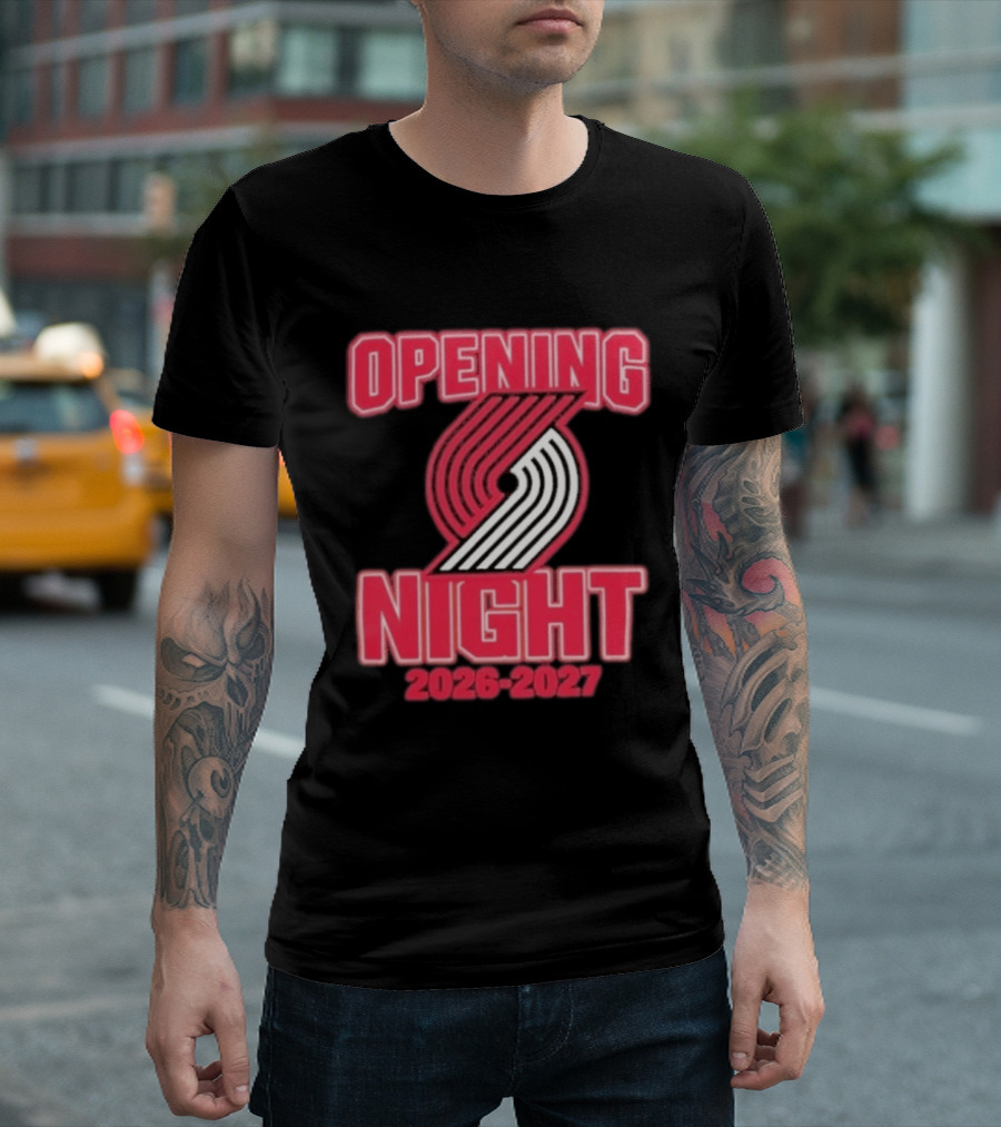 Portland Trail Blazers NBA Opening Night 2026 2027 T-Shirt