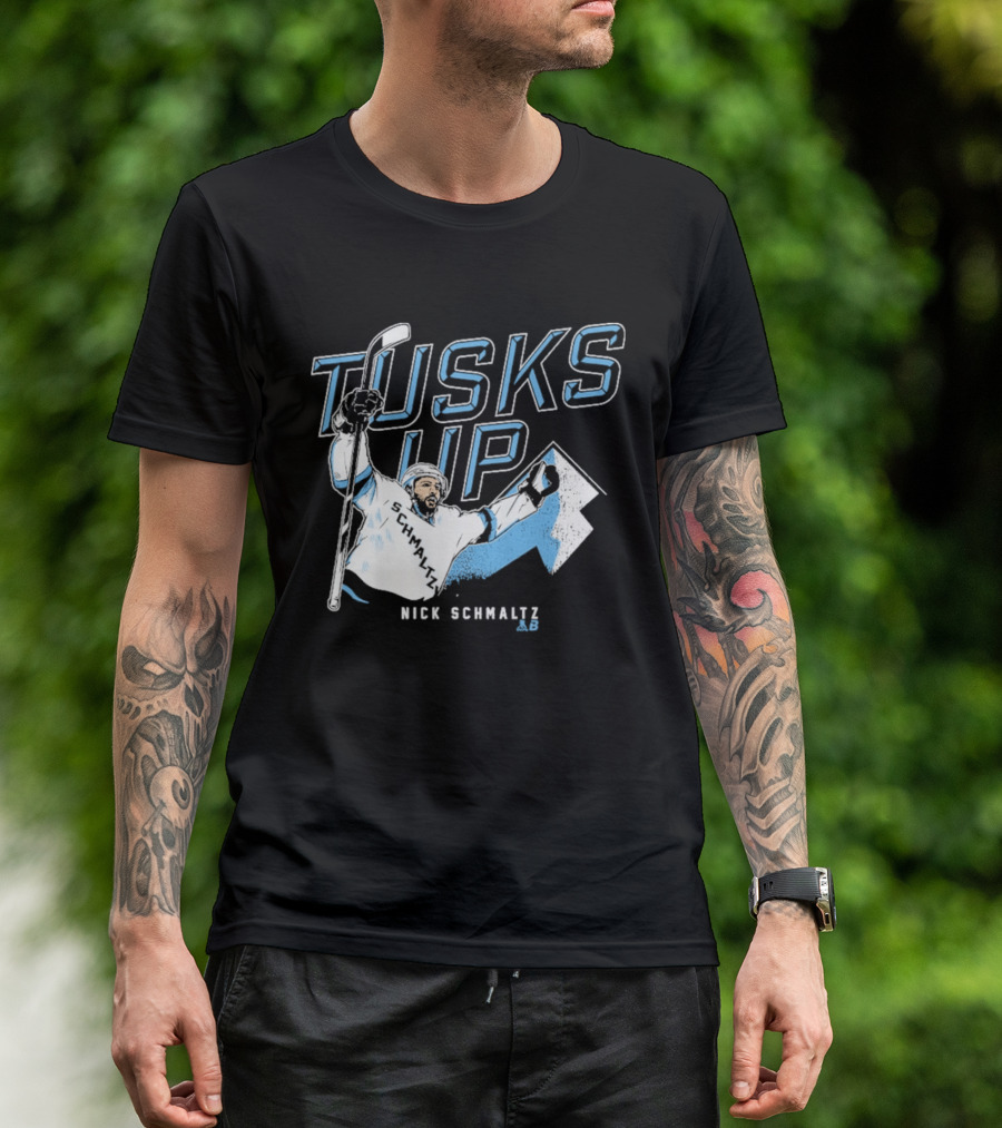 Nick Schmaltz Tusks Up Hockey Celebration T-Shirt