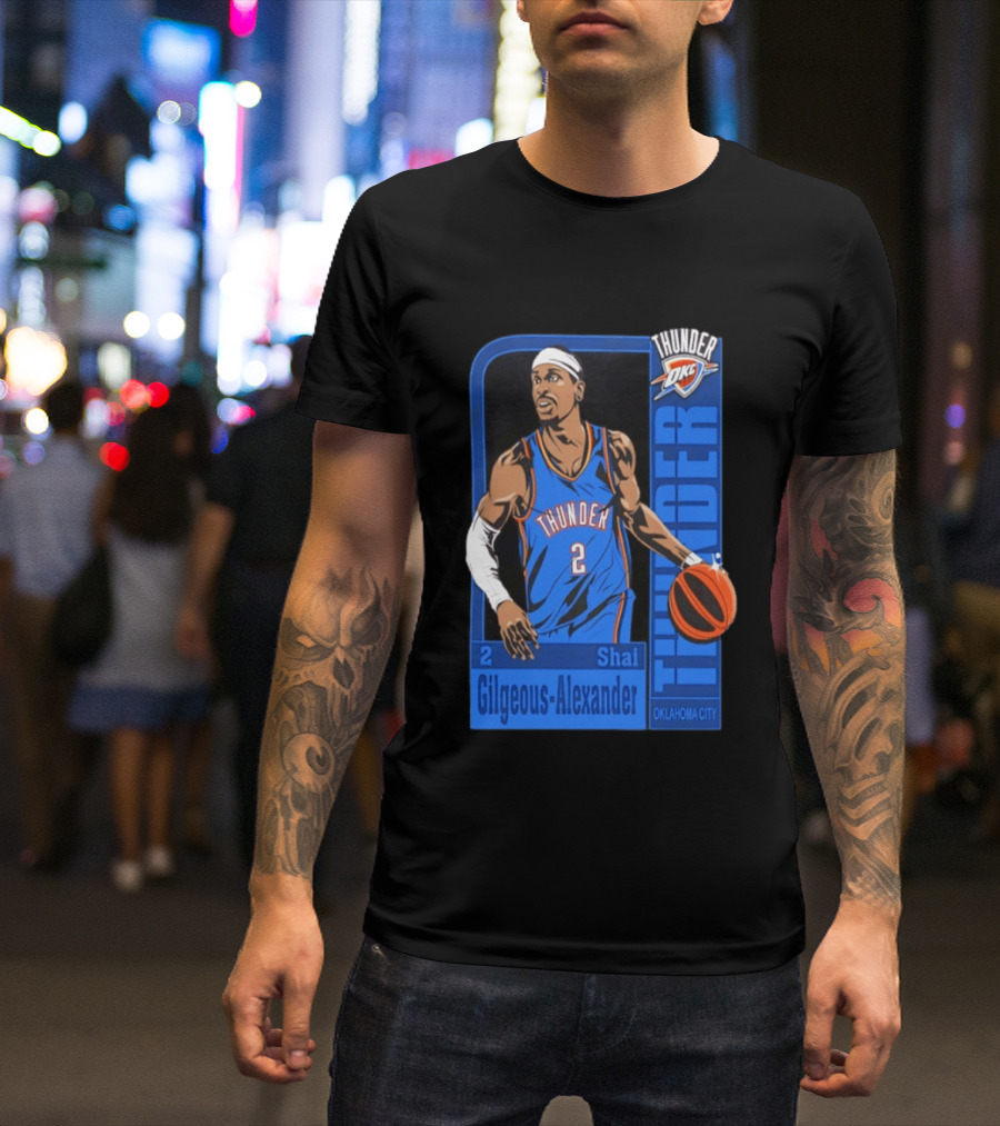 Oklahoma City Thunder Shai Gilgeous Alexander Number 2 NBA 2026 T-Shirt