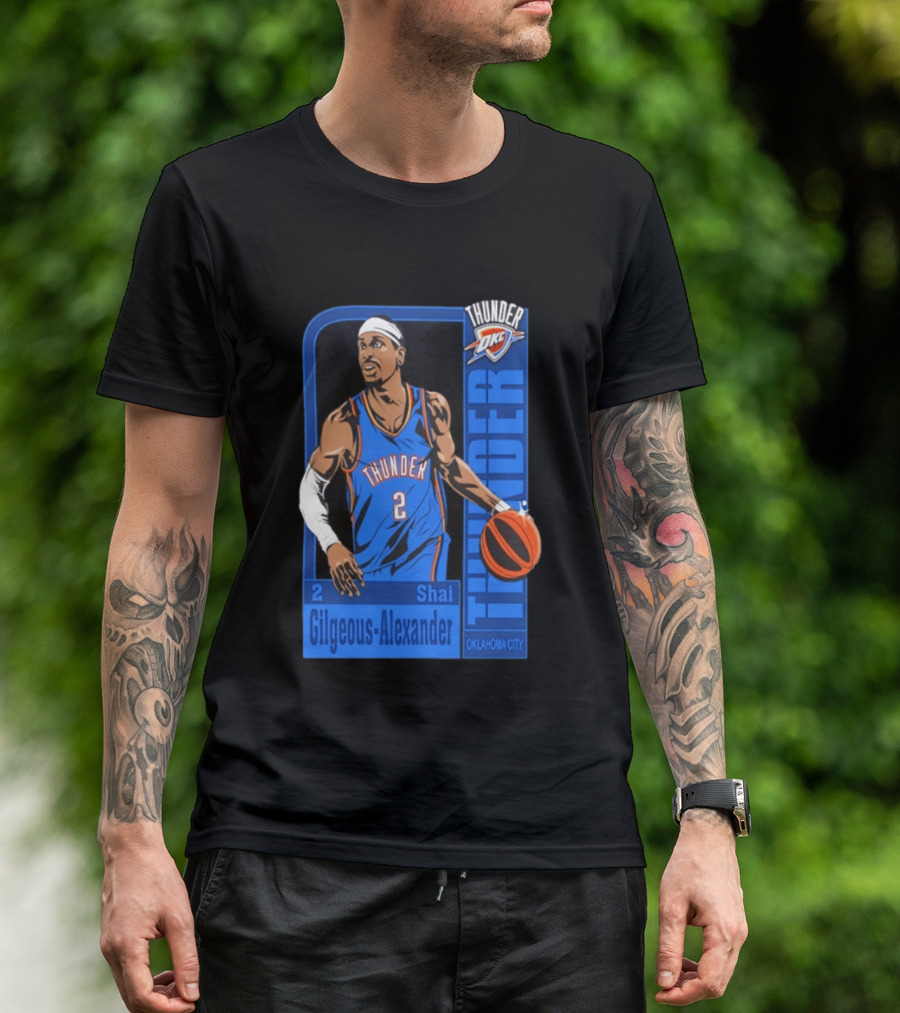 Oklahoma City Thunder Shai Gilgeous Alexander Number 2 NBA 2026 T-Shirt