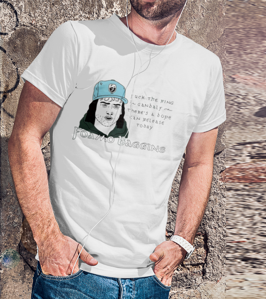 Foamo Baggins Humor Gandalf Dope Can Release T-Shirt
