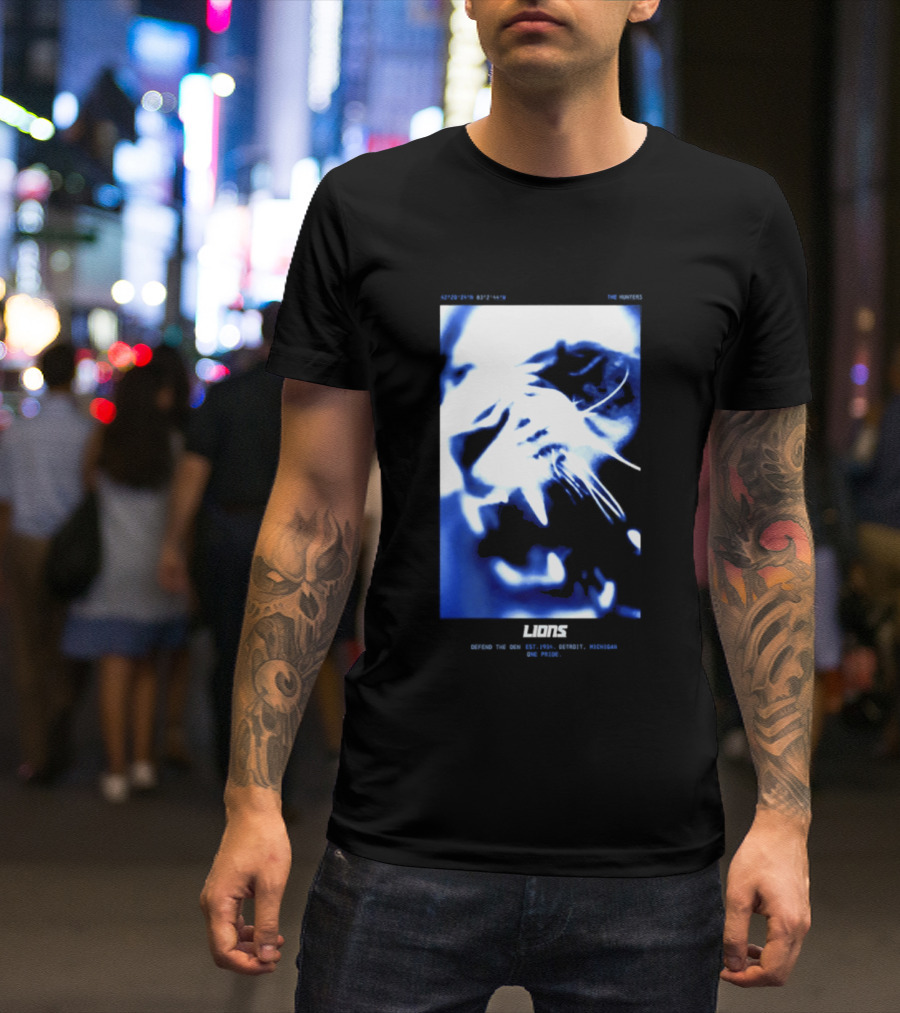 Detroit Lions 2026 Rivalries Collection Loose Fit Boyfriend Lions Inner Strength Outer Toughness Excellence T-Shirt