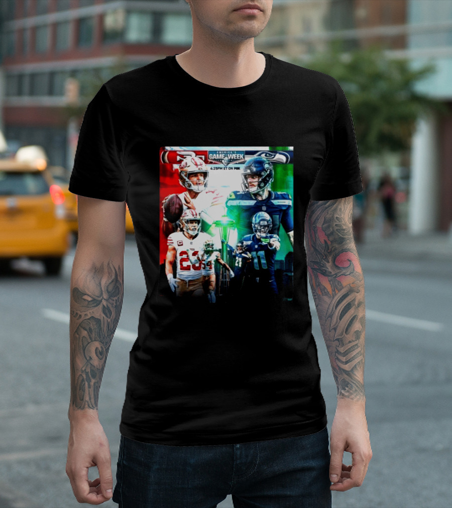San Francisco 49ers Vs Seattle Seahawks America's Game Of The Week 2026 NFC West Showdown On Fox 4:25PM ET T-Shirt