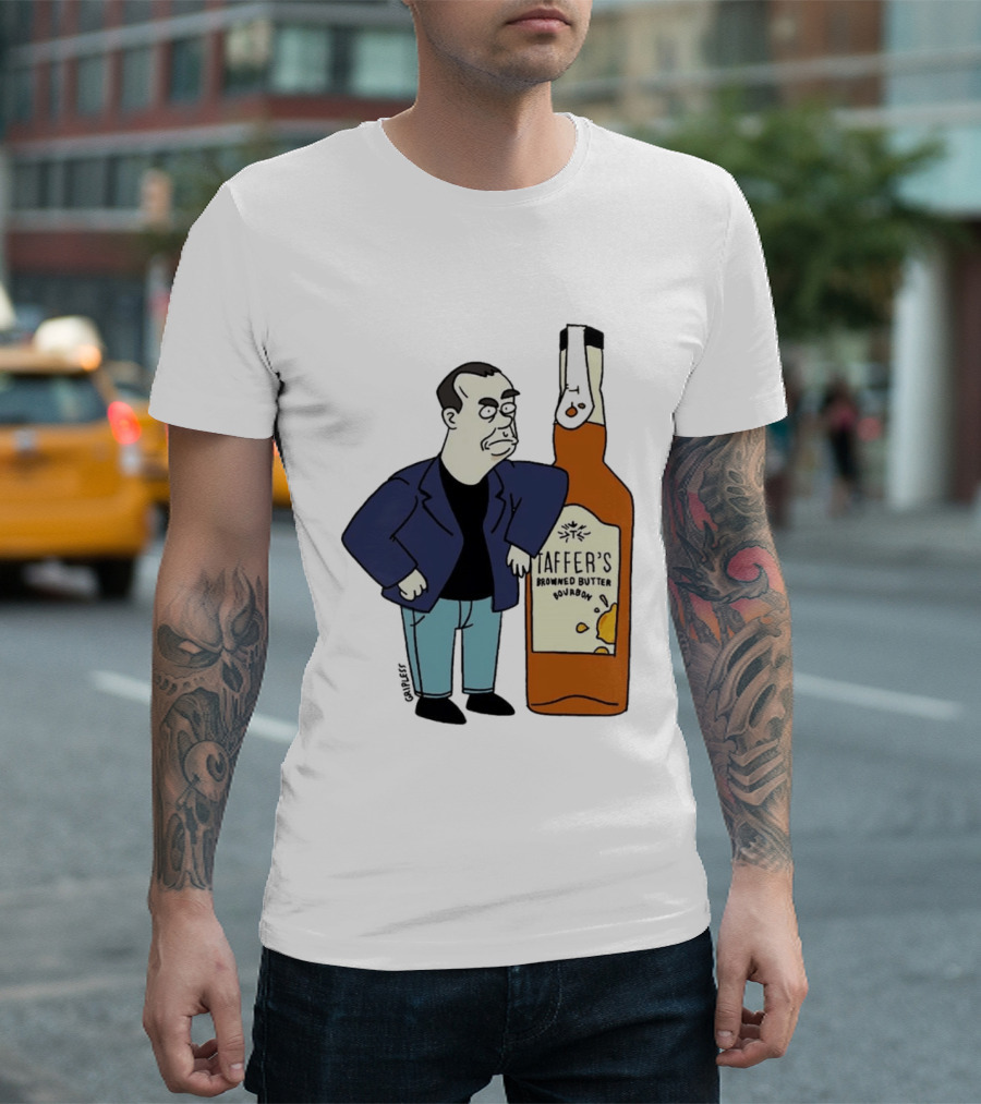 Jon Taffer Cartoon Browning Butter Bourbon Bar Rescue T-Shirt
