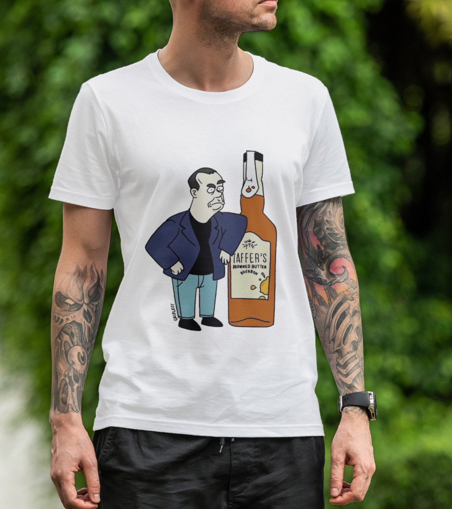 Jon Taffer Cartoon Browning Butter Bourbon Bar Rescue T-Shirt