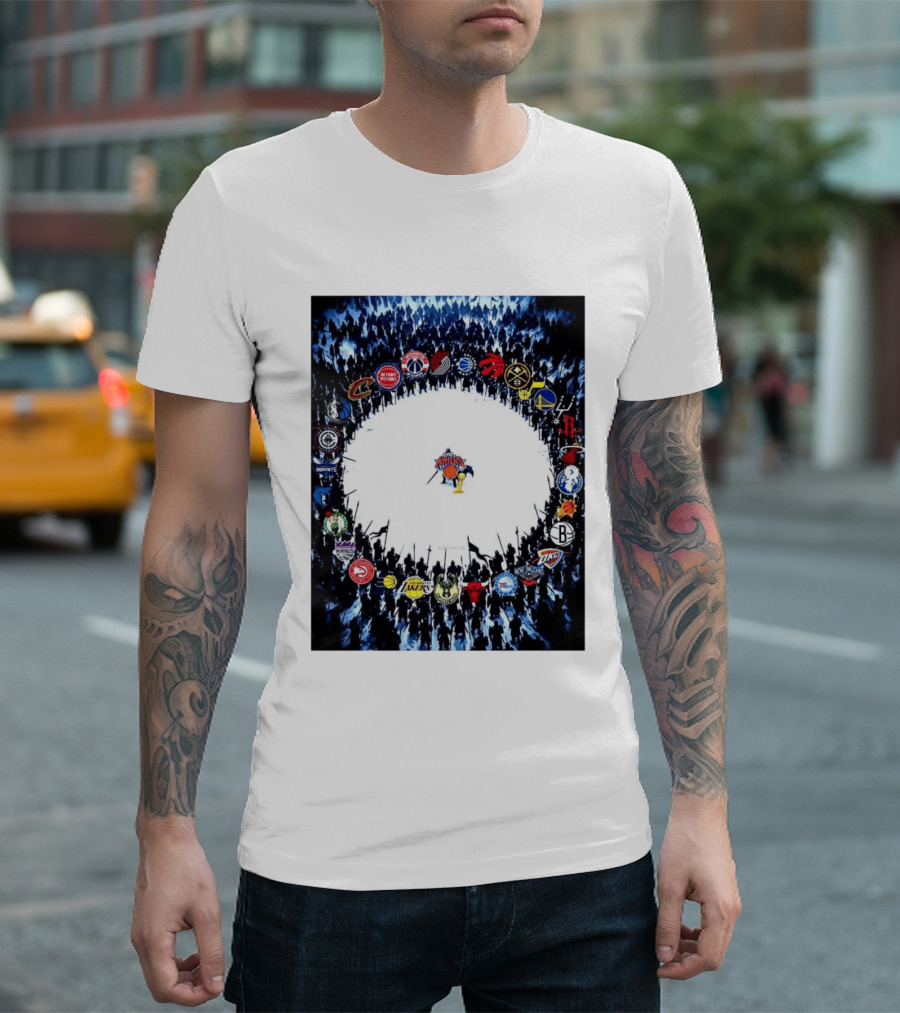 New York Knicks NBA Opponents Rivalry Battle Meme T-Shirt