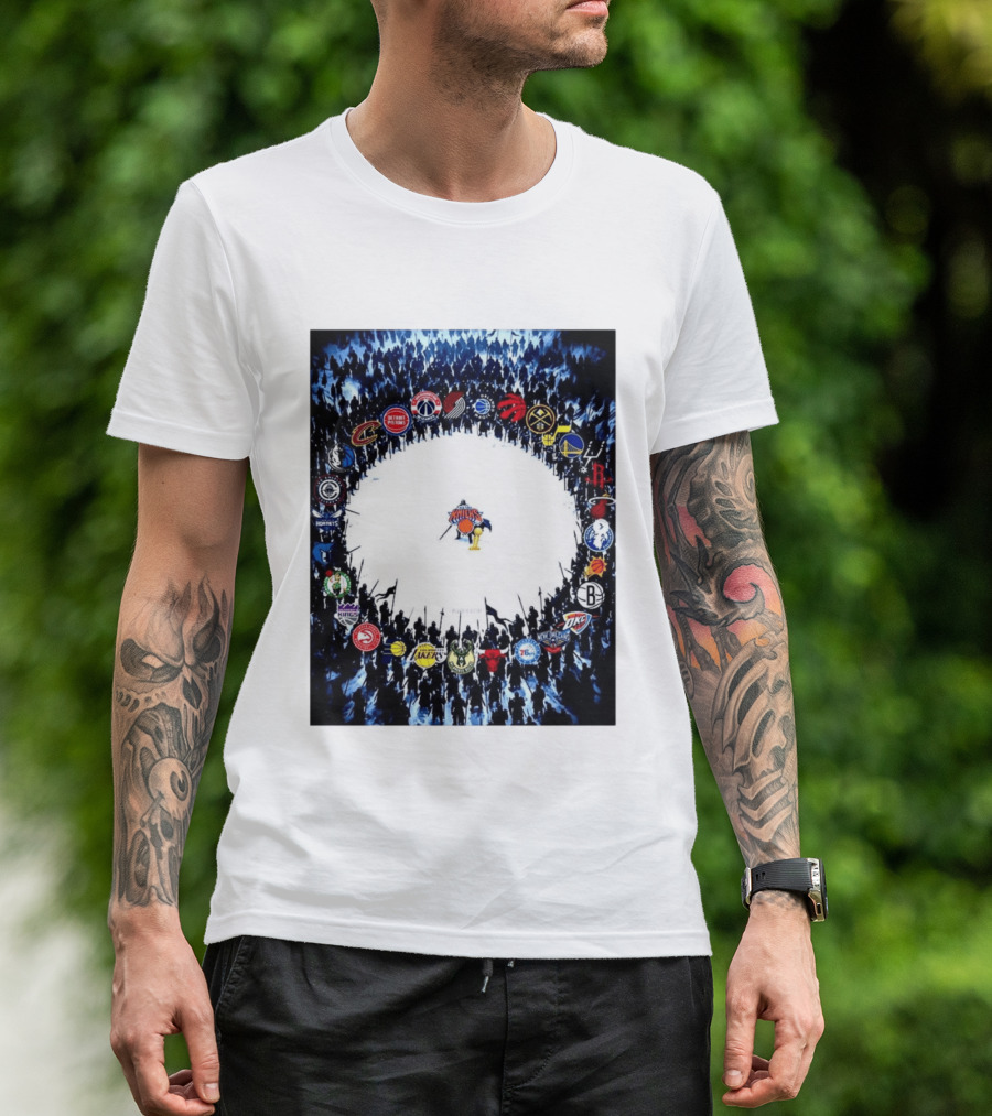 New York Knicks NBA Opponents Rivalry Battle Meme T-Shirt