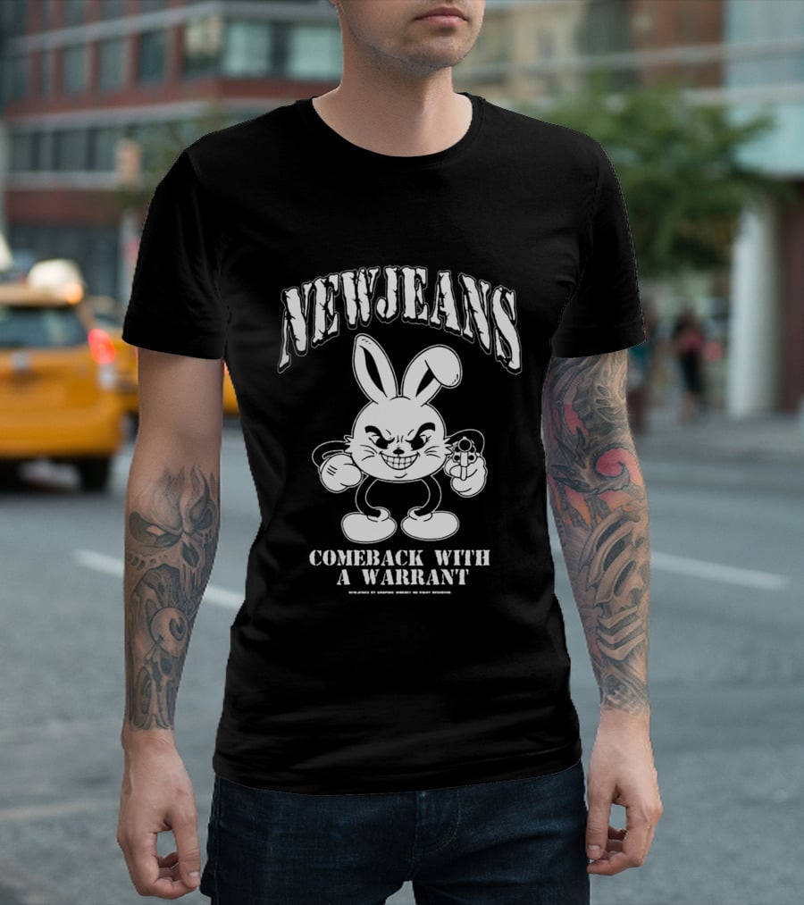 New Jeans Comeback With A Warrant Mischievous Bunny T-Shirt