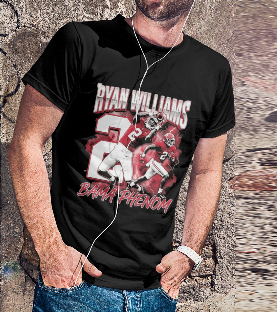 Ryan Williams Number 2 Bama Phenom Football T-Shirt