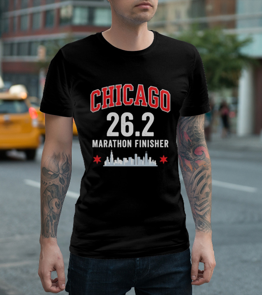 Chicago 26.2 Marathon Finisher T-Shirt