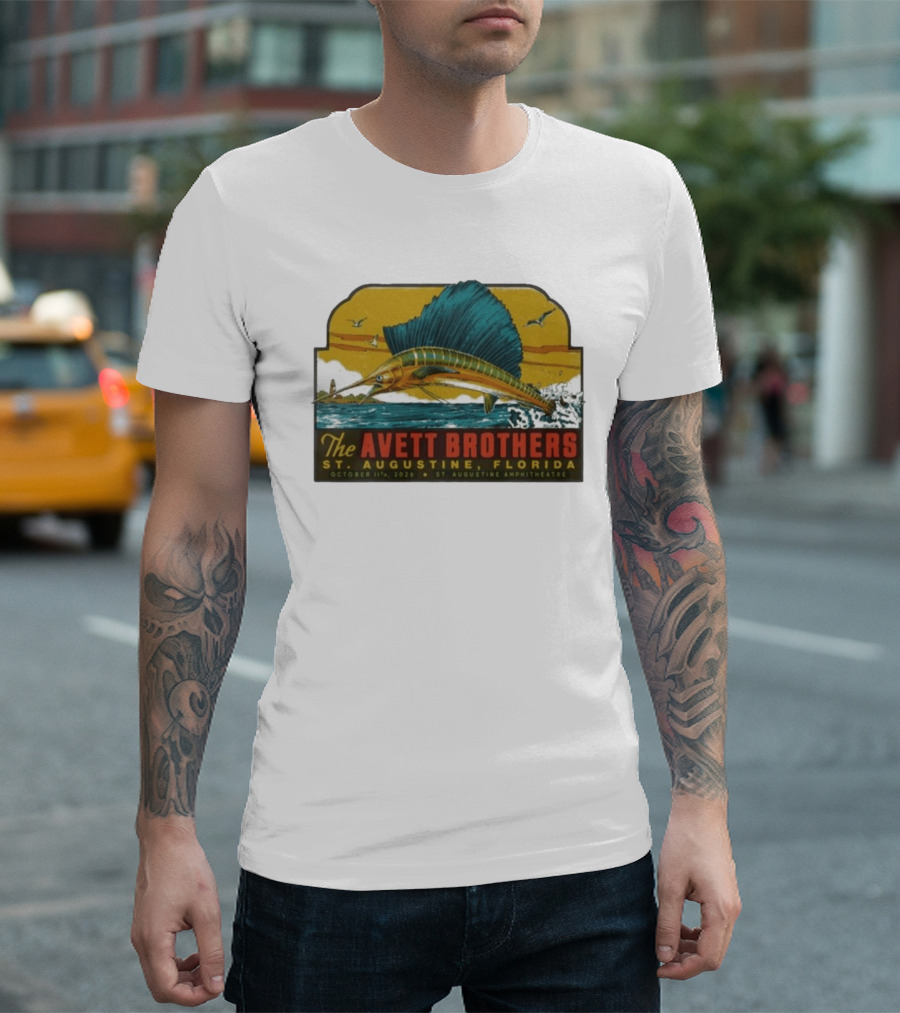 The Avett Brothers St. Augustine Florida October 11 2026 Amphitheatre Tour T-Shirt