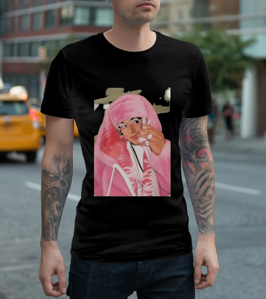 Hasan Piker Pink Fur Coat Style Darializa T-Shirt
