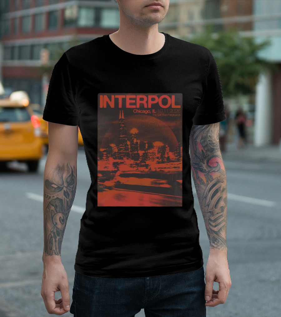Interpol Chicago IL The Salt Shed Fairgrounds October 11 2026 Skyline Event T-Shirt