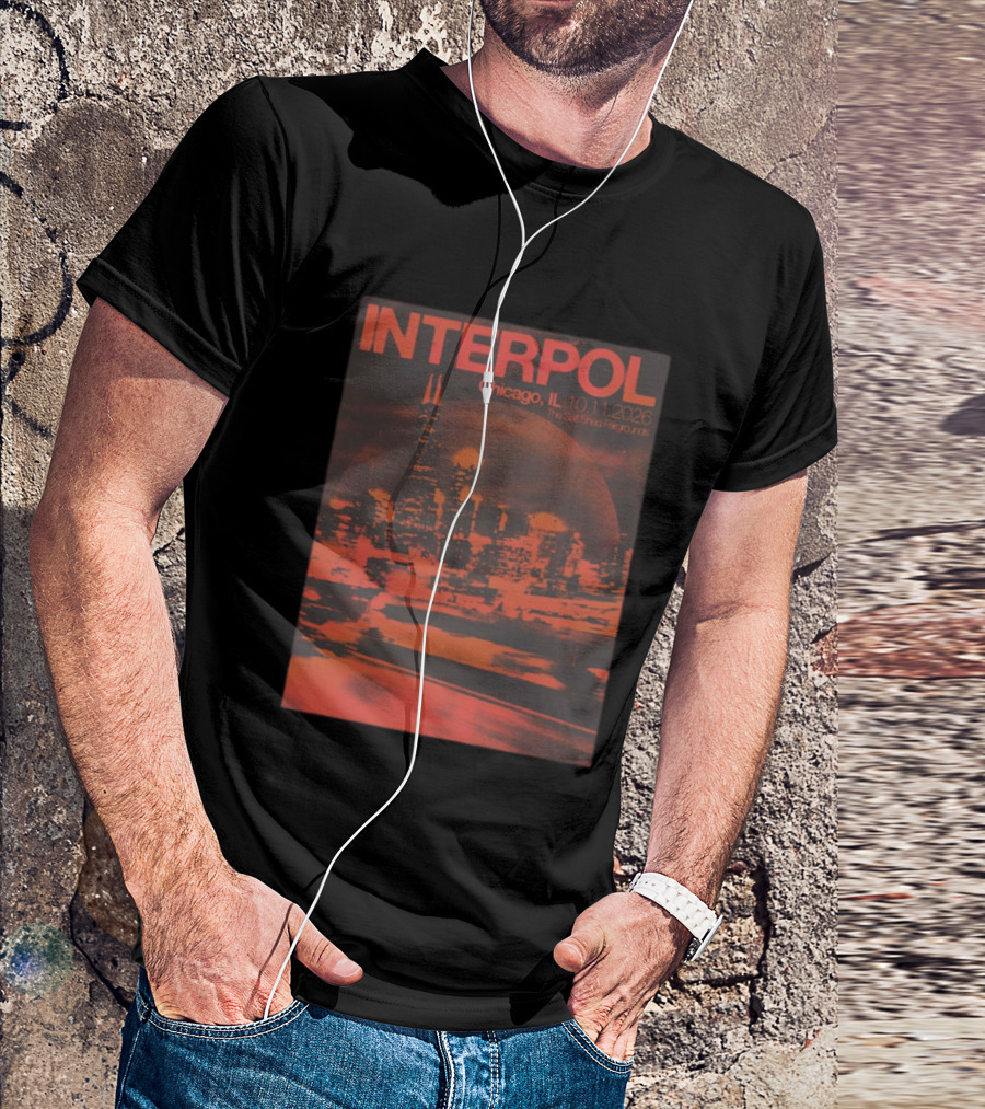Interpol Chicago IL The Salt Shed Fairgrounds October 11 2026 Skyline Event T-Shirt