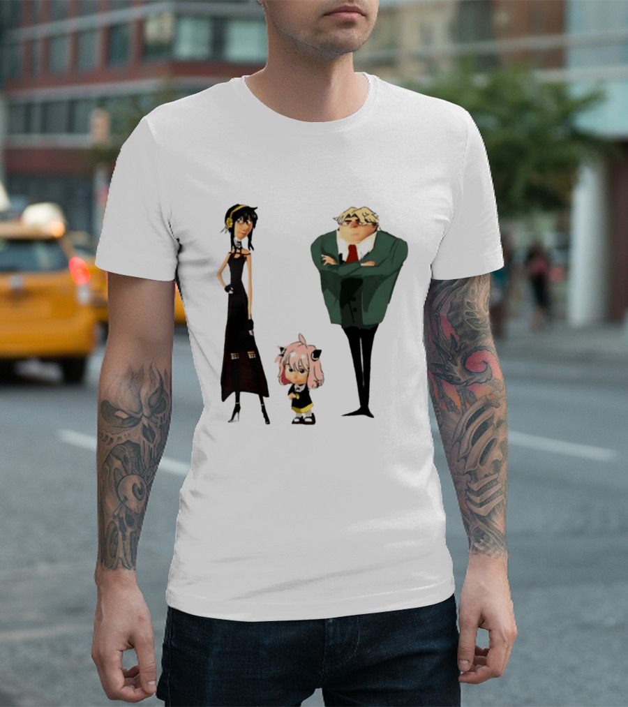 Despicable Me Spy X Family Crossover Cartoon Characters Meme T-Shirt