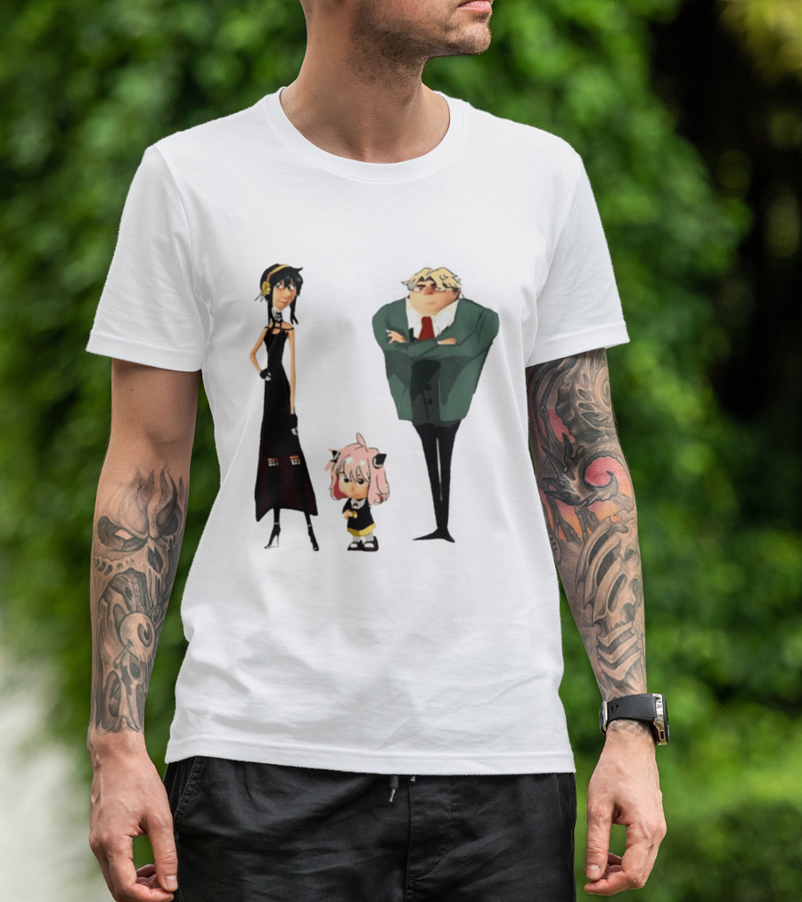 Despicable Me Spy X Family Crossover Cartoon Characters Meme T-Shirt