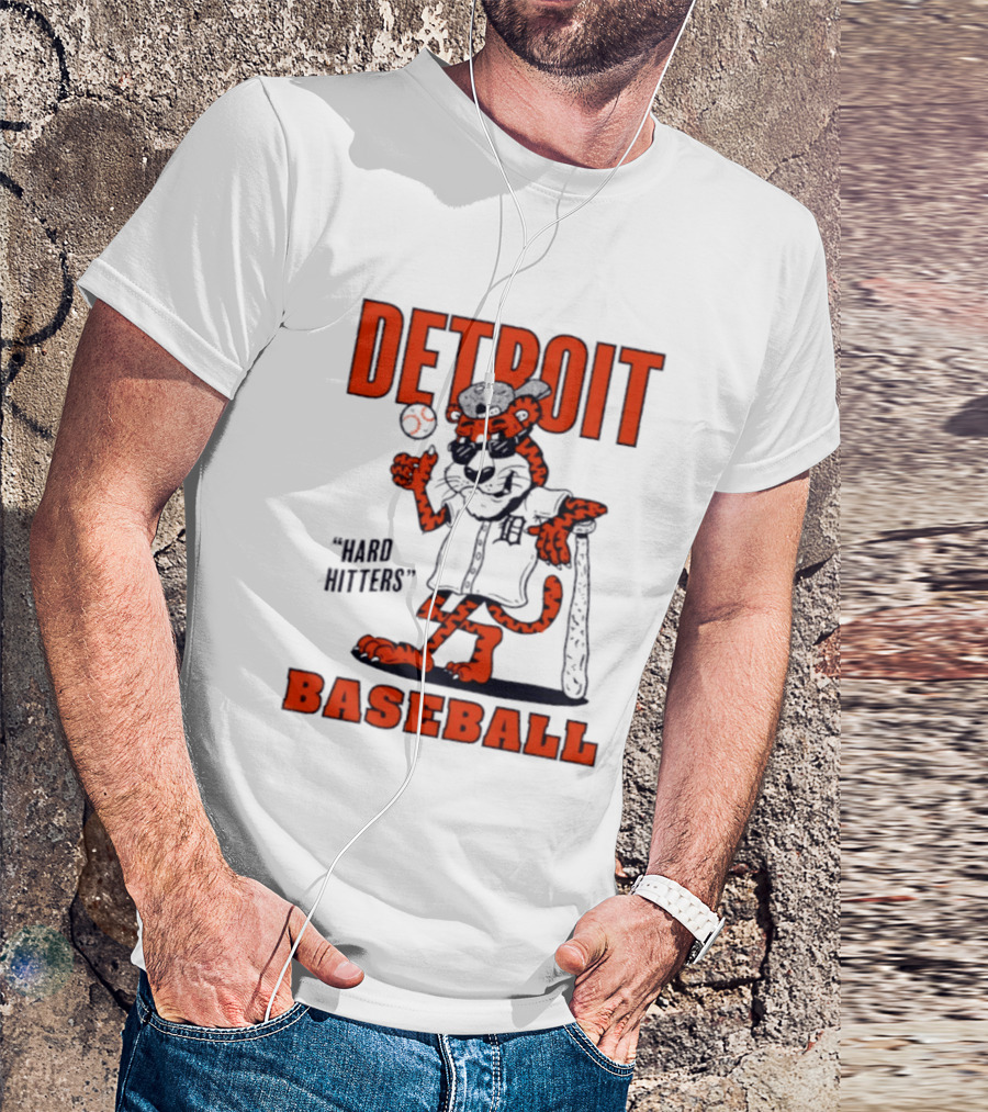 Detroit Baseball Hard Hitters Tiger MLB T-Shirt