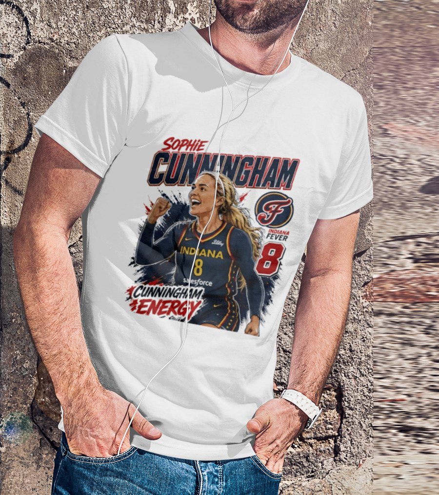 Sophie Cunningham Indiana Fever Energy WNBA 8 T-Shirt