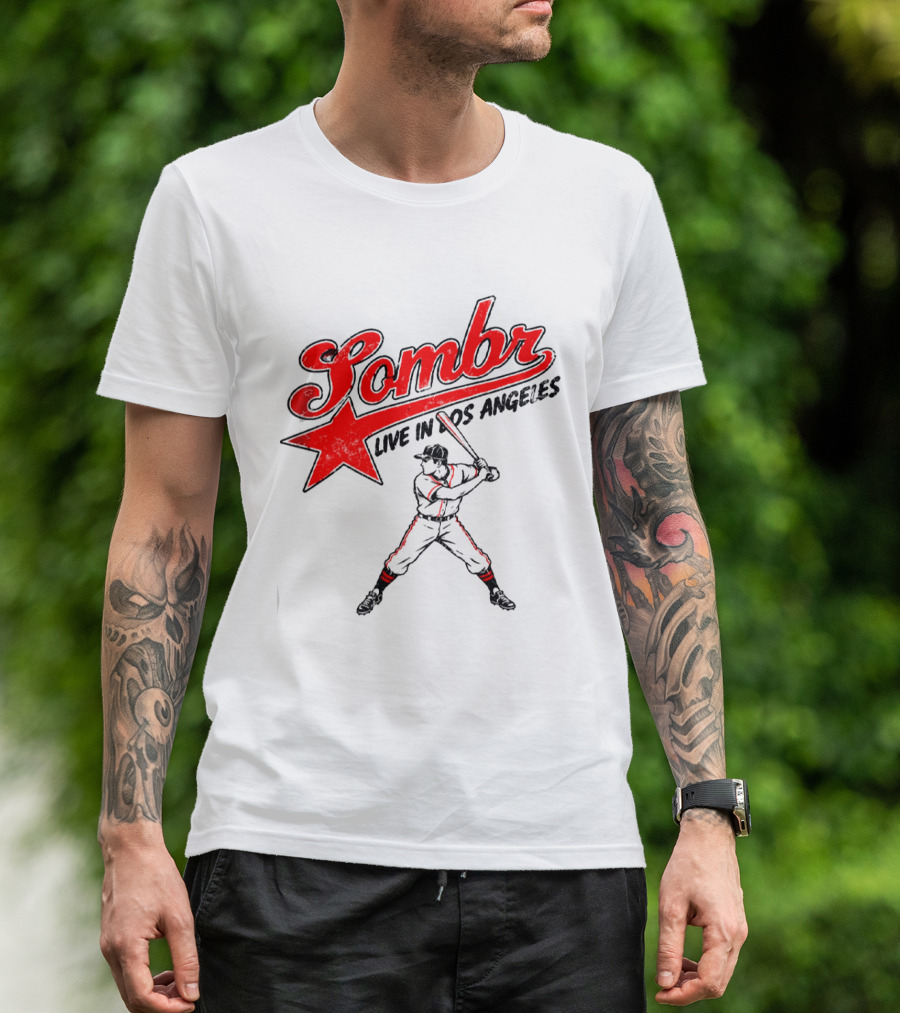 Sombr Live In Los Angeles 2026 Baseball Event At The Forum October 10 2026 T-Shirt