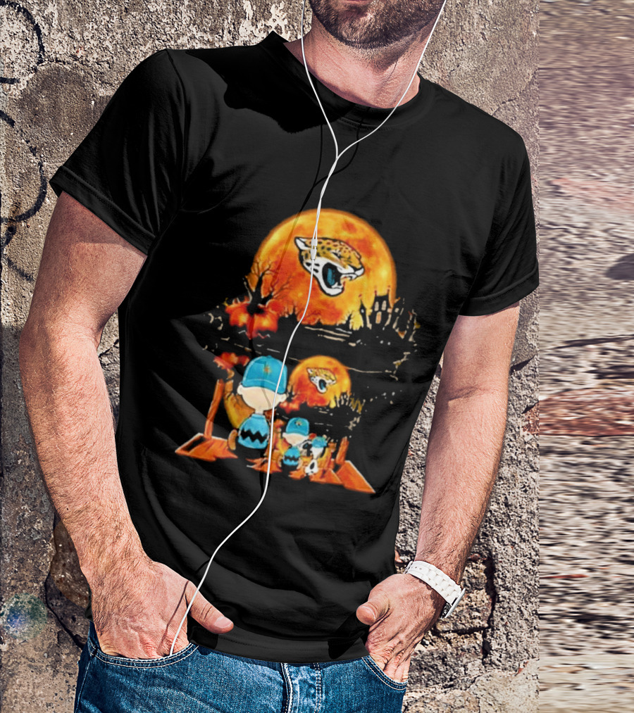 Jacksonville Jaguars Peanuts Halloween Classic Football T-Shirt