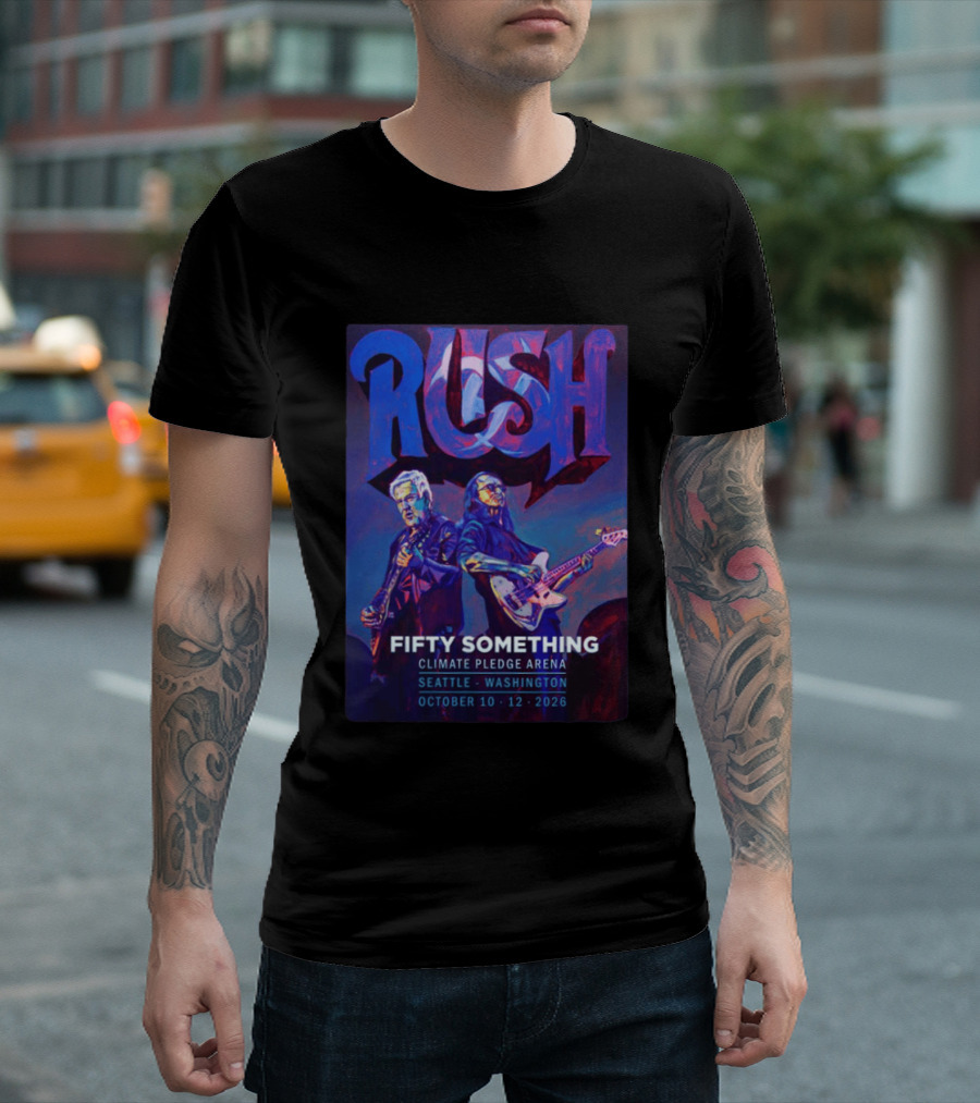 Rush Fifty Something Tour 2026 Climate Pledge Arena Seattle Washington October 10th & 12th T-Shirt
