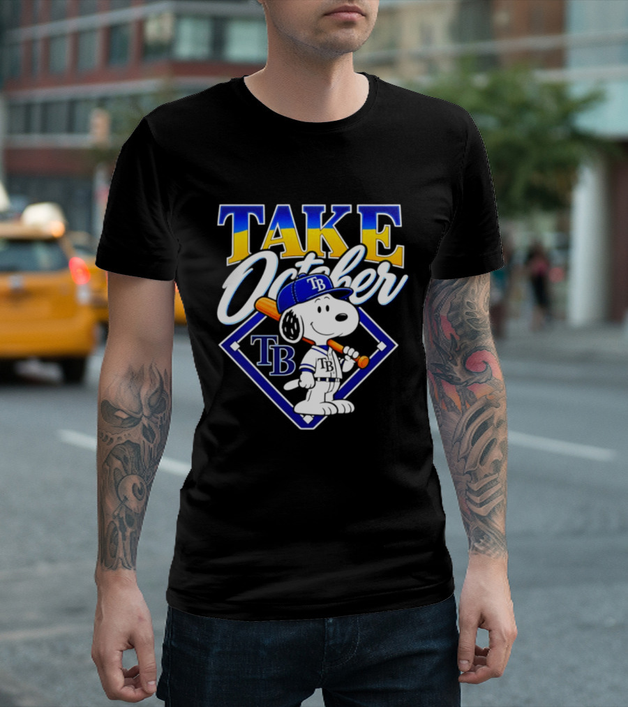 Tampa Bay Rays Take October Snoopy TB 2026 Postseason T-Shirt