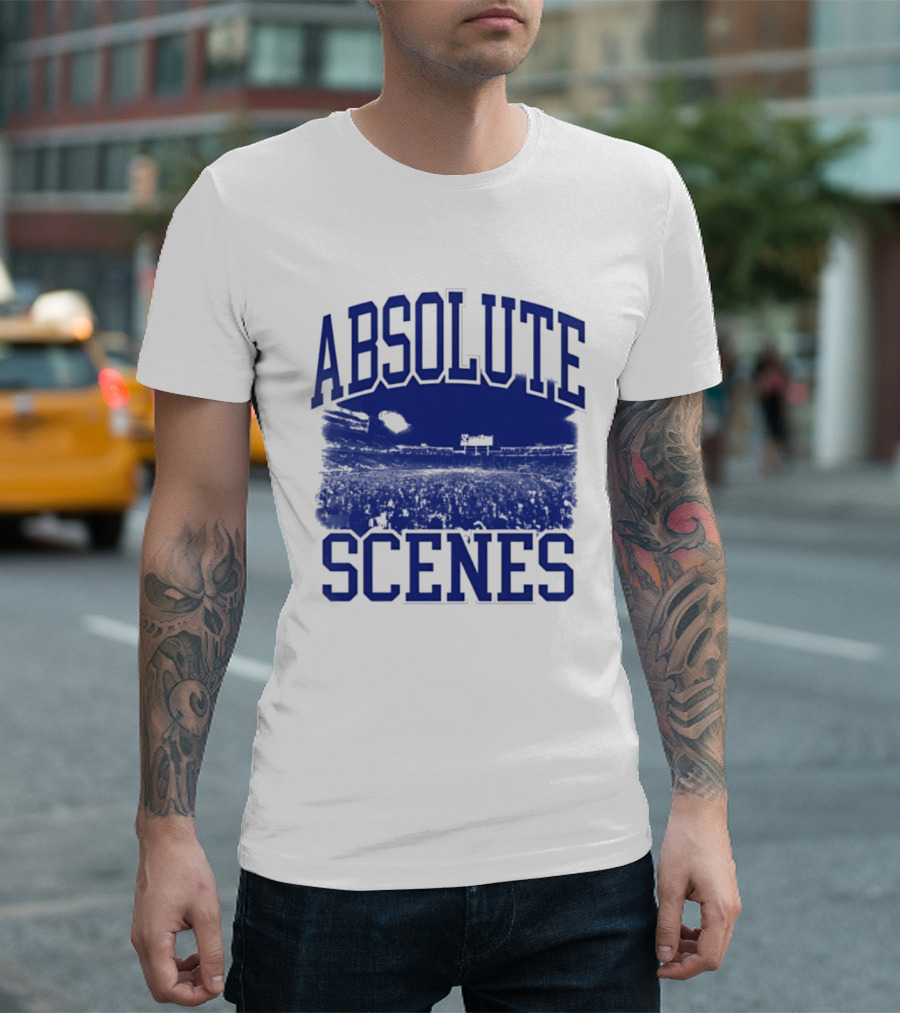 Absolute Scenes Lexington Blue Stadium Crowd Event T-Shirt