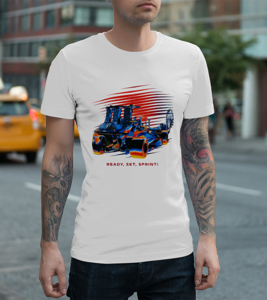 Singapore F1 Grand Prix Ready Set Sprint Racecar T-Shirt